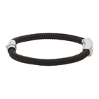 Alexander McQueen Black Cordino Signature Bracelet