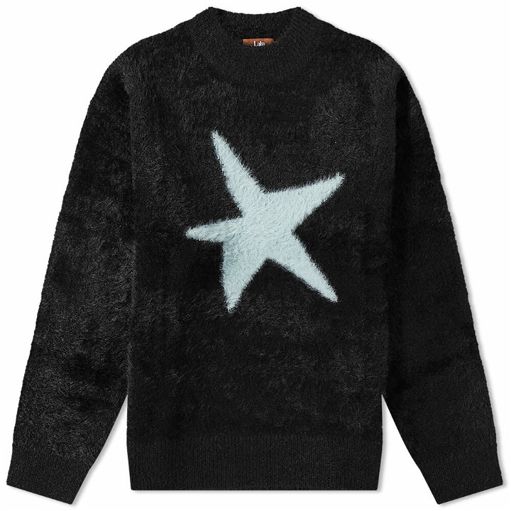 Photo: Late Checkout Men's Fluffy Crew Sweat in Black