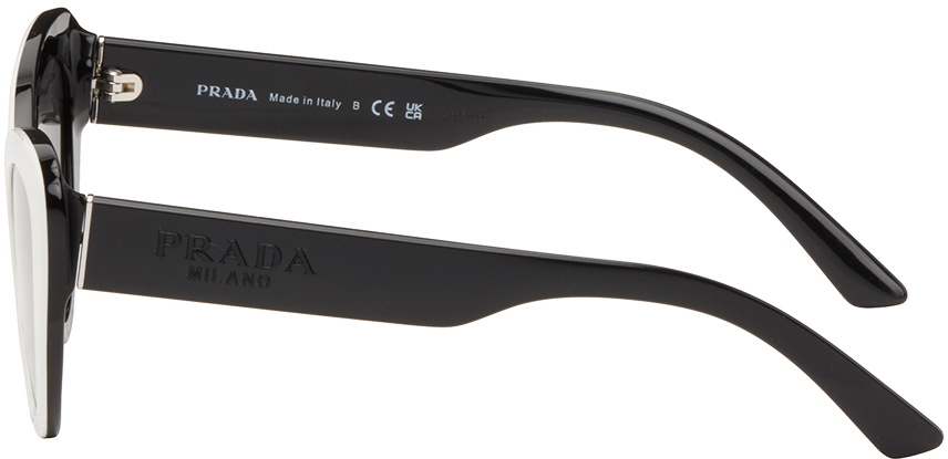 Prada Eyewear White Cat-Eye Sunglasses Prada Prada Eyewear White Cat-Eye Sunglasses Prada