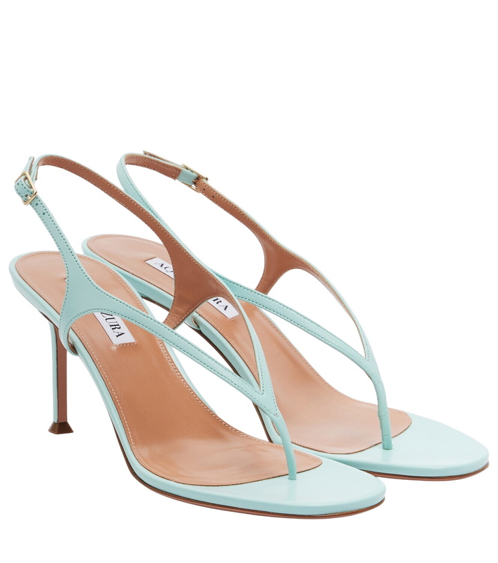 Photo: Aquazzura Bikini leather thong sandals