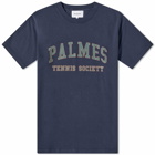 Palmes Men's Ivan Collegate T-Shirt in Navy