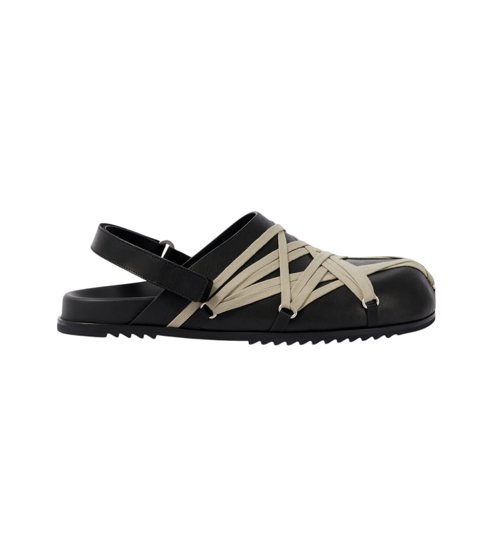 Photo: Rick Owens Megalace Mule leather clogs