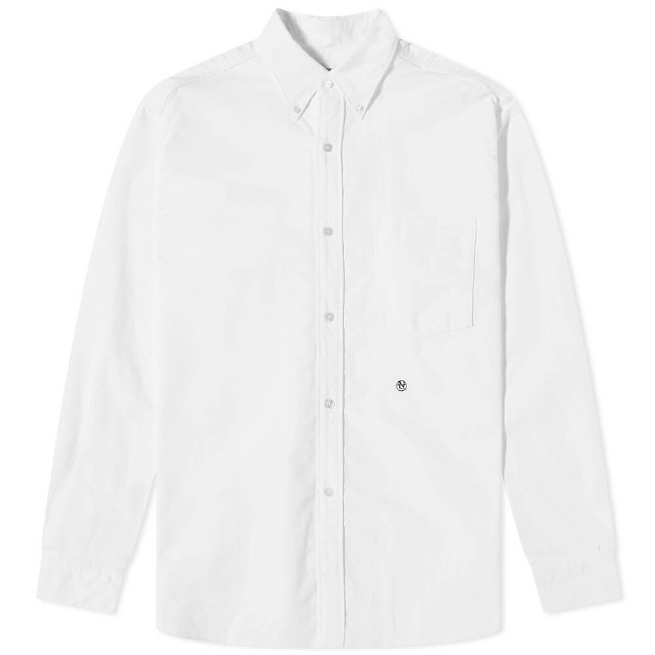 Photo: Nanamica Men's Button Down Wind Shirt in White