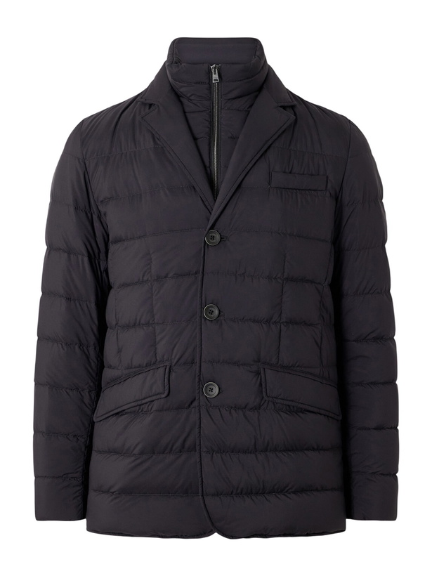 Photo: Herno - La Giacca Layered Padded Shell Jacket - Black