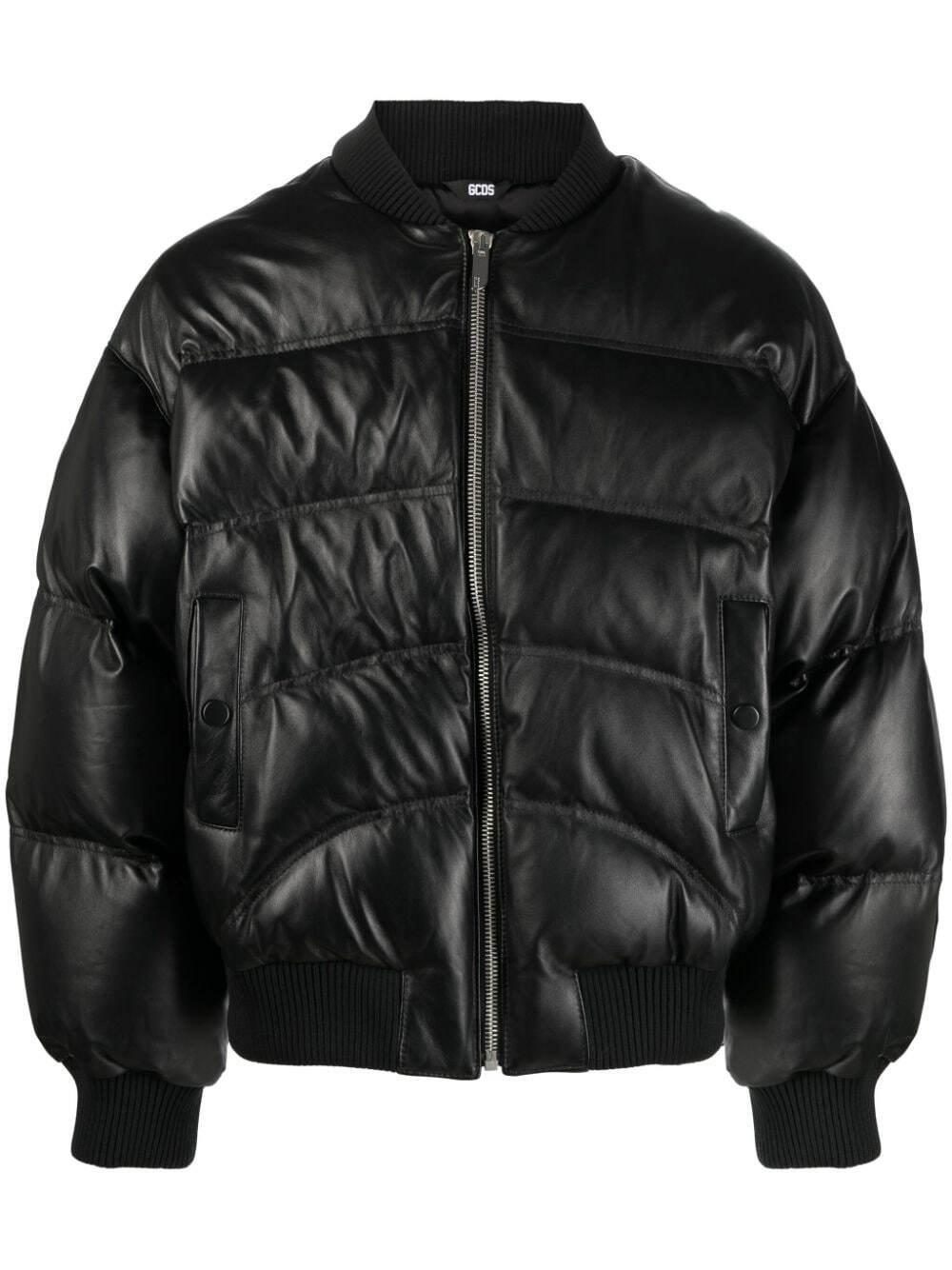 Gcds Monogram Bomber : Unisex Coats & Jackets Black