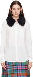 Comme des Garçons Homme Plus White Buttoned Shirt