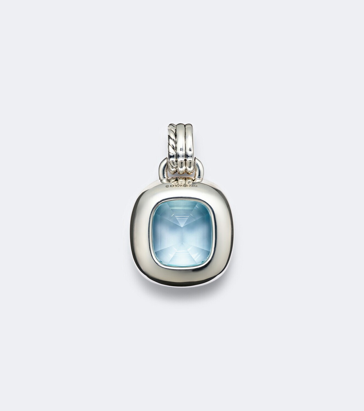 David Yurman DY Mercer® 18kt gold and sterling silver pendant with topaz and diamonds
