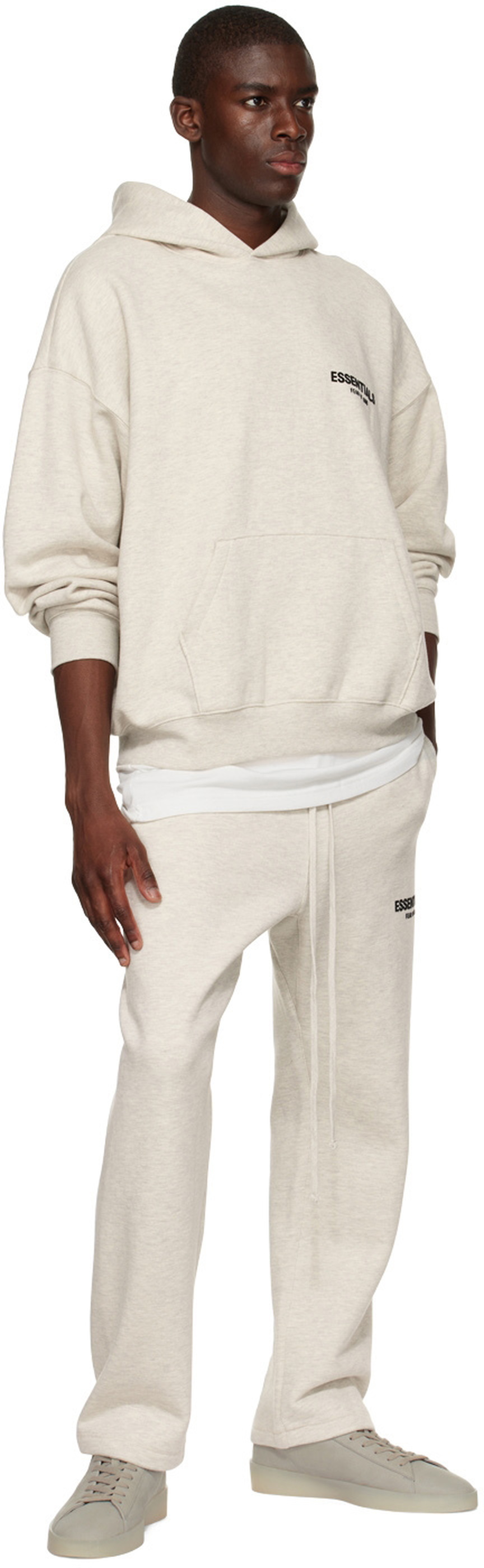 Off-White Relaxed Lounge Pants by Fear of God ESSENTIALS on Sale