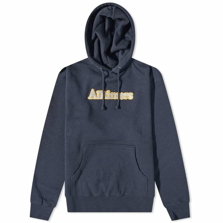 Photo: Alltimers Men's Broadway Embroidered Logo Hoody in Navy