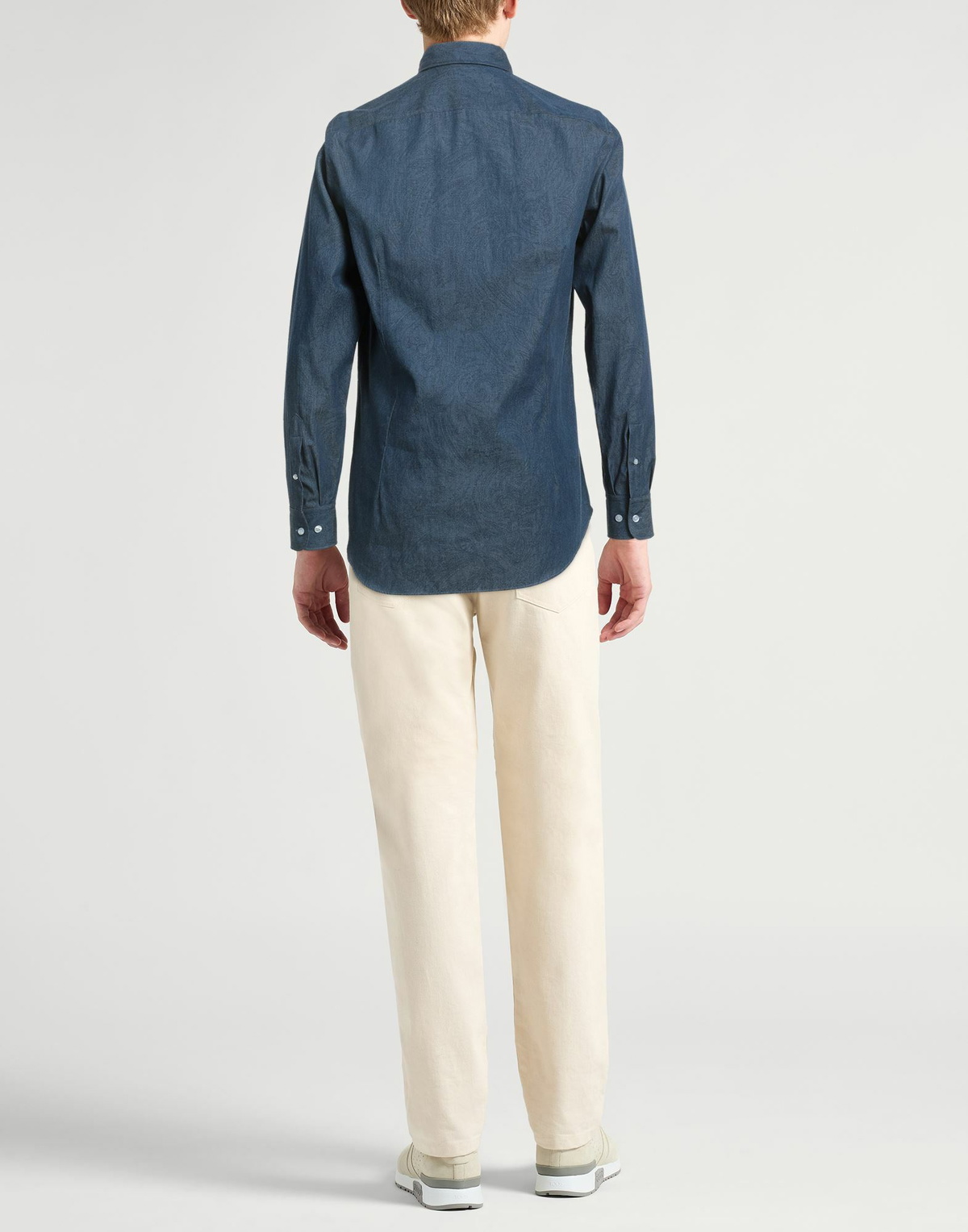 Etro Mens Denim shirt in Blue