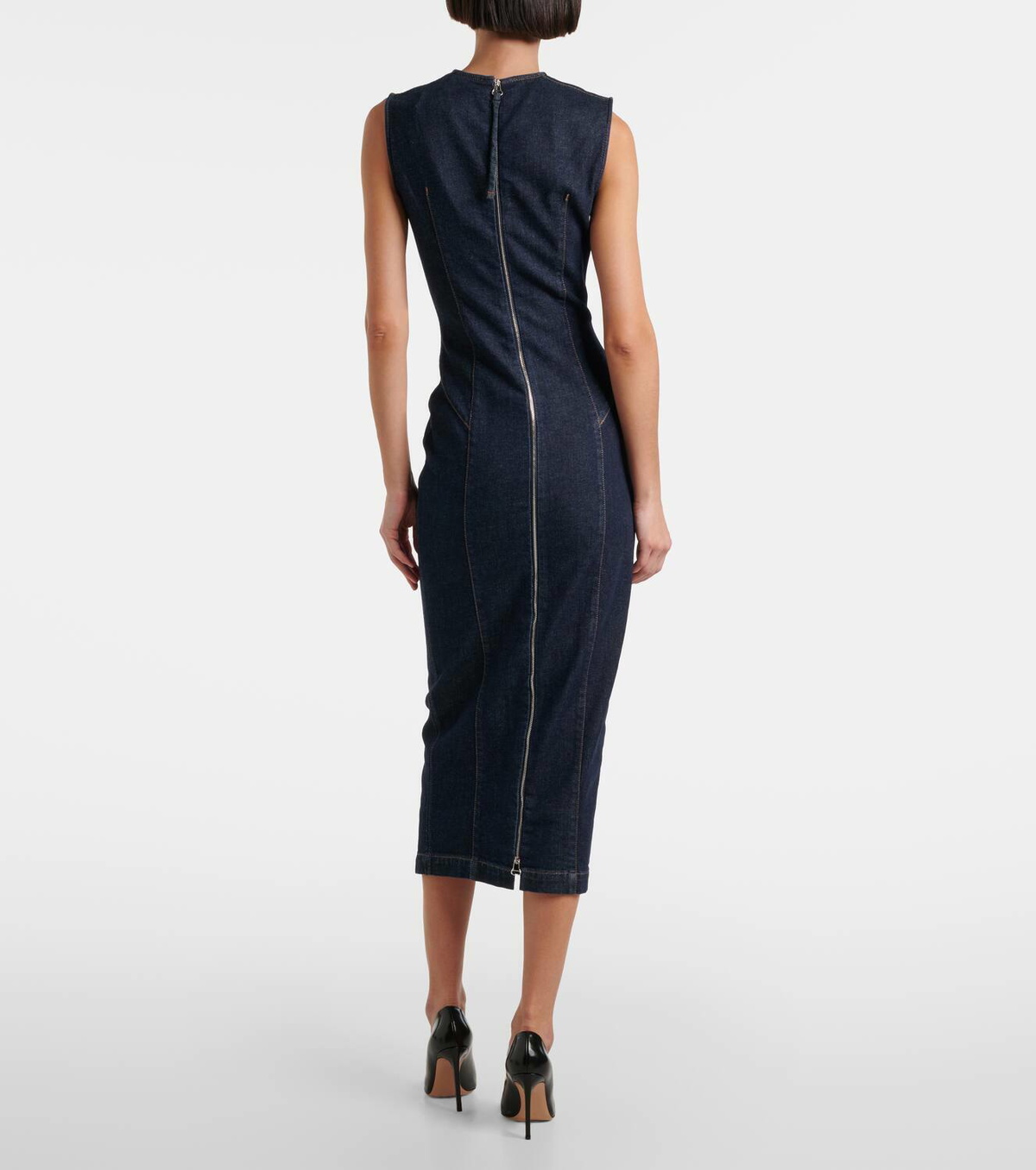 送料込/関税込■SPORTMAX■Geranio デニム ミディドレス Sportmax Geranio denim midi dress Sportmax
