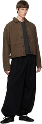 Entire Studios Black Profile Cotton Trousers