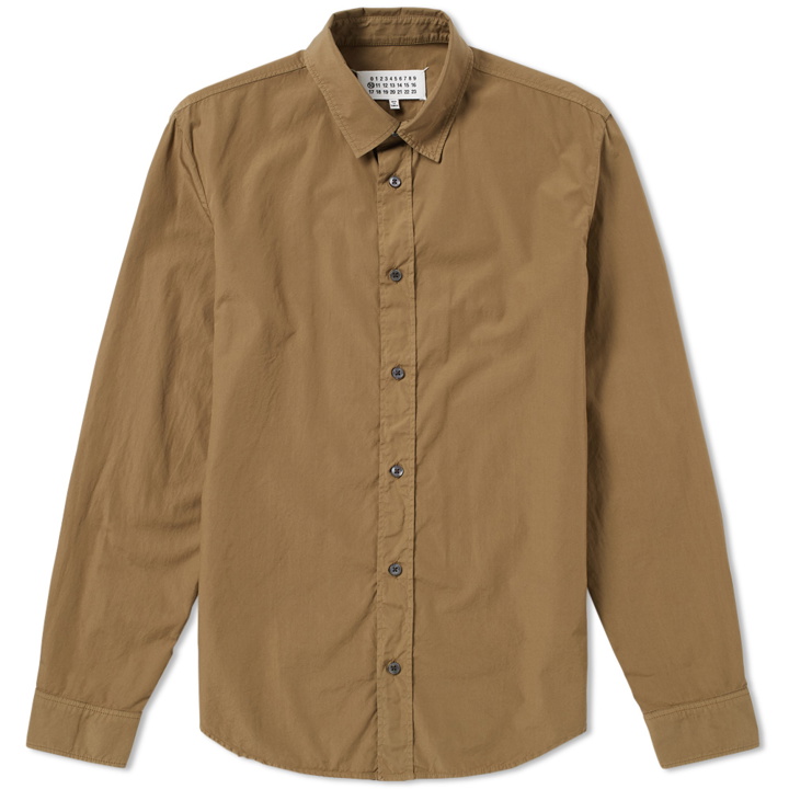 Photo: Maison Margiela 10 Garment Dyed Slim Fit Poplin Shirt