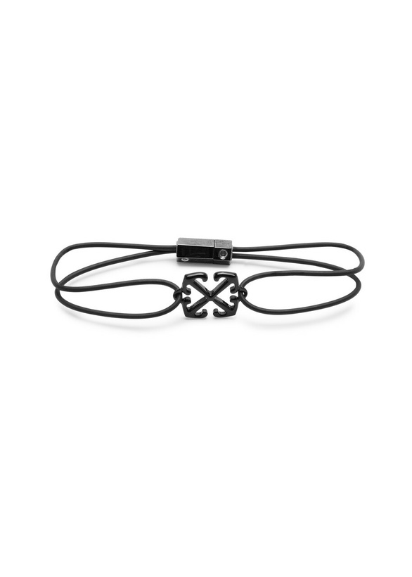 Photo: Off-white Arrow Rubberised Bracelet Black