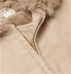 Fear of God - Faux Fur-Lined Cotton-Canvas Hooded Coat - Beige