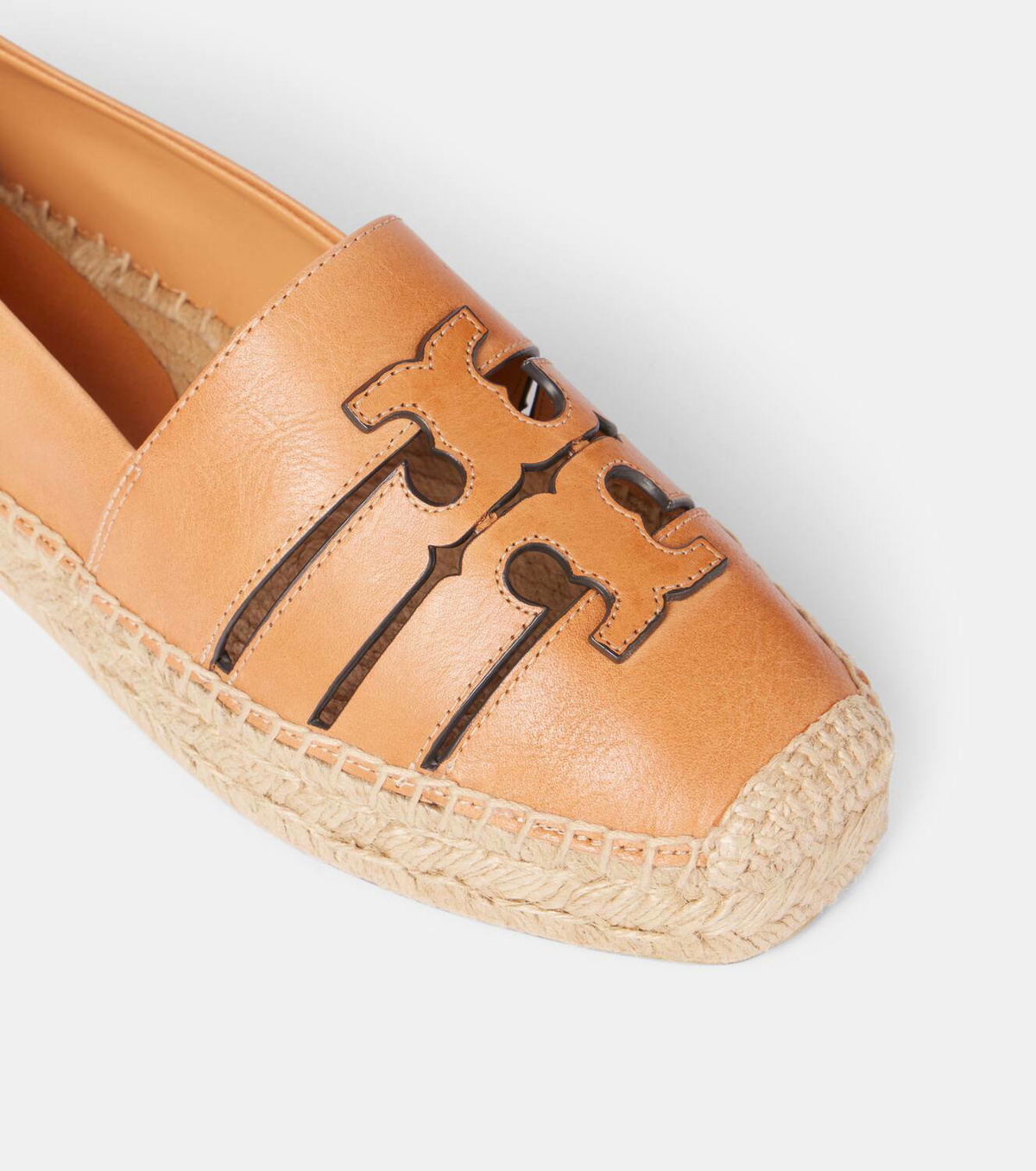 Tory Burch Ines leather platform espadrilles
