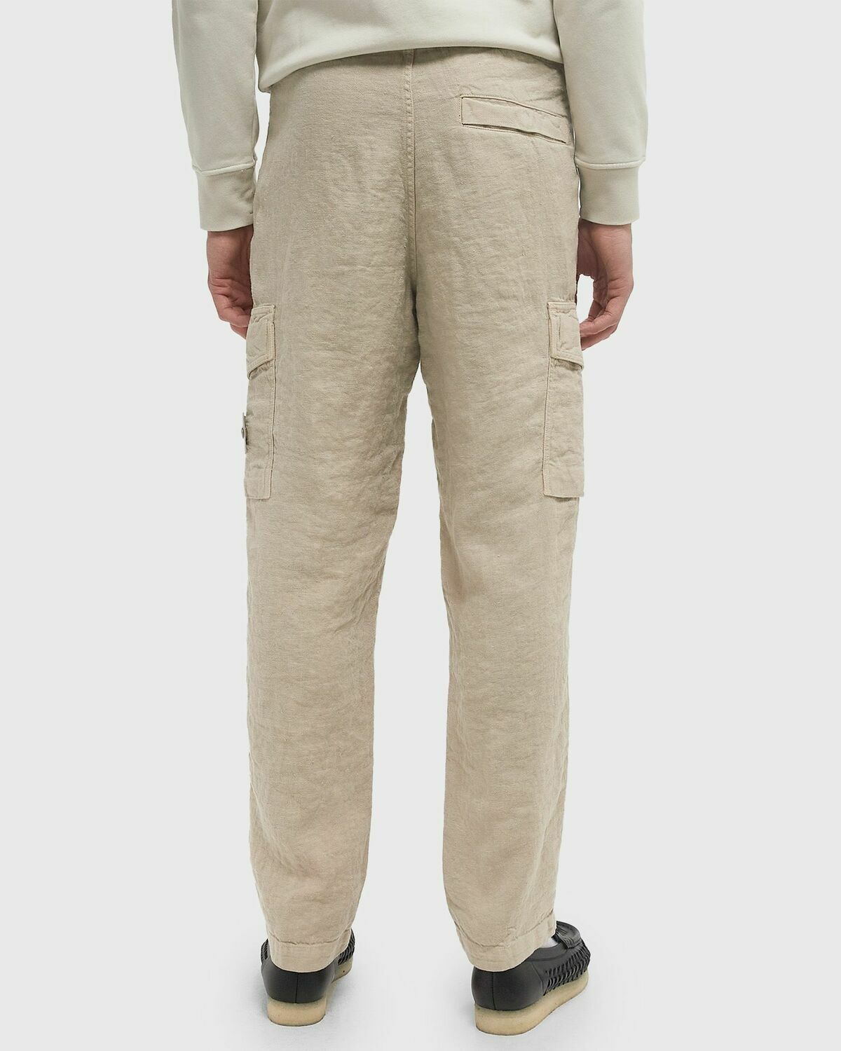 ストーンアイランド　Straight-Leg Cargo Trousers 7 Stone Island PANTALONE REGULAR GHOST Beige Mens Cargo Pant Stone