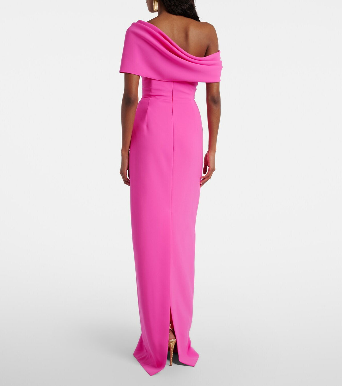 Carolina Herrera Sofia crêpe bustier gown
