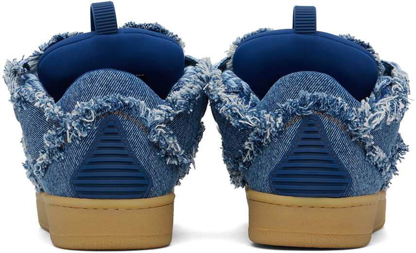 Lanvin Blue Curb Denim Sneakers Lanvin