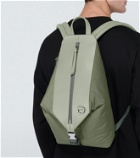 Loewe Convertible leather-trimmed backpack