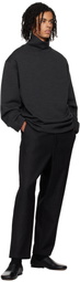 LEMAIRE Gray Mock Neck Sweatshirt
