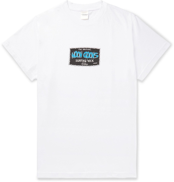 Photo: Noon Goons - Logo-Print Cotton-Jersey T-Shirt - White