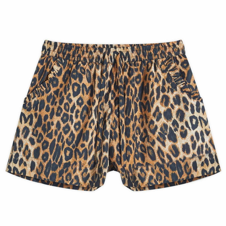 Photo: Damson Madder Women's Pull On Shorts in Leopard