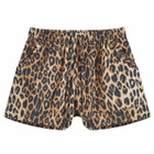 Damson Madder Women's Pull On Shorts in Leopard
