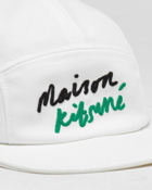Maison Kitsune Mini Handwriting 5 P Cap Taille Unique White - Mens - Caps