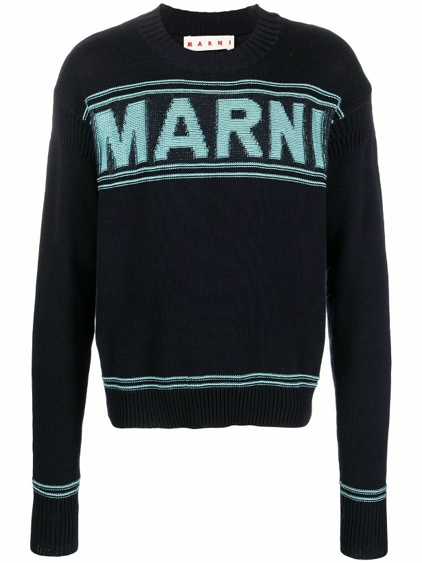 Photo: MARNI - Logo Roundneck Sweater