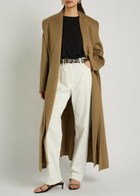 Rohe Double-faced Belted Wool and Cashmere-blend Coat Camel