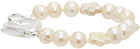 Hatton Labs White Pearl Flower Bracelet