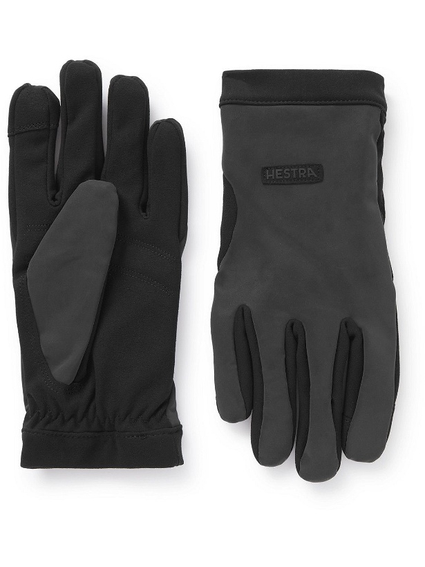 Photo: Hestra - Mason Touchscreen Fleece-Lined Stretch-Shell Gloves - Black