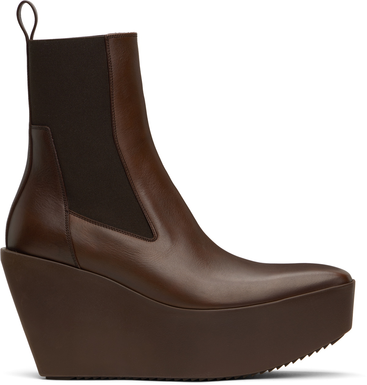 Rick Owens Mega Bumper Beatle Leather Flatform Chelsea Boots Rick Owens Mega Bumper Beatle Leather Flatform Chelsea Boots