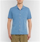 Oliver Spencer - Indigo-Dyed Cotton-Jersey Shirt - Men - Blue