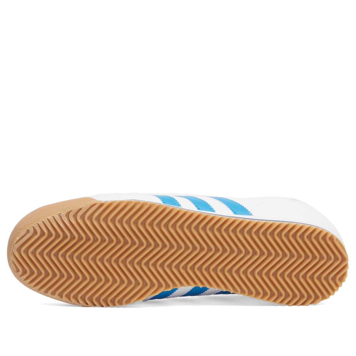 Adidas K 74 Sneaker in White/Bright Blue