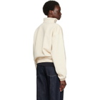 JACQUEMUS Beige 'The Gros Grain' Zipped-Rollneck Sweatshirt
