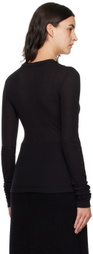 Birrot Black Crewneck Long Sleeve T-Shirt