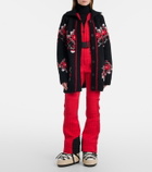 Moncler Grenoble Embroidered wool-blend cardigan