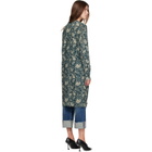 R13 Navy Printed Long Cardigan