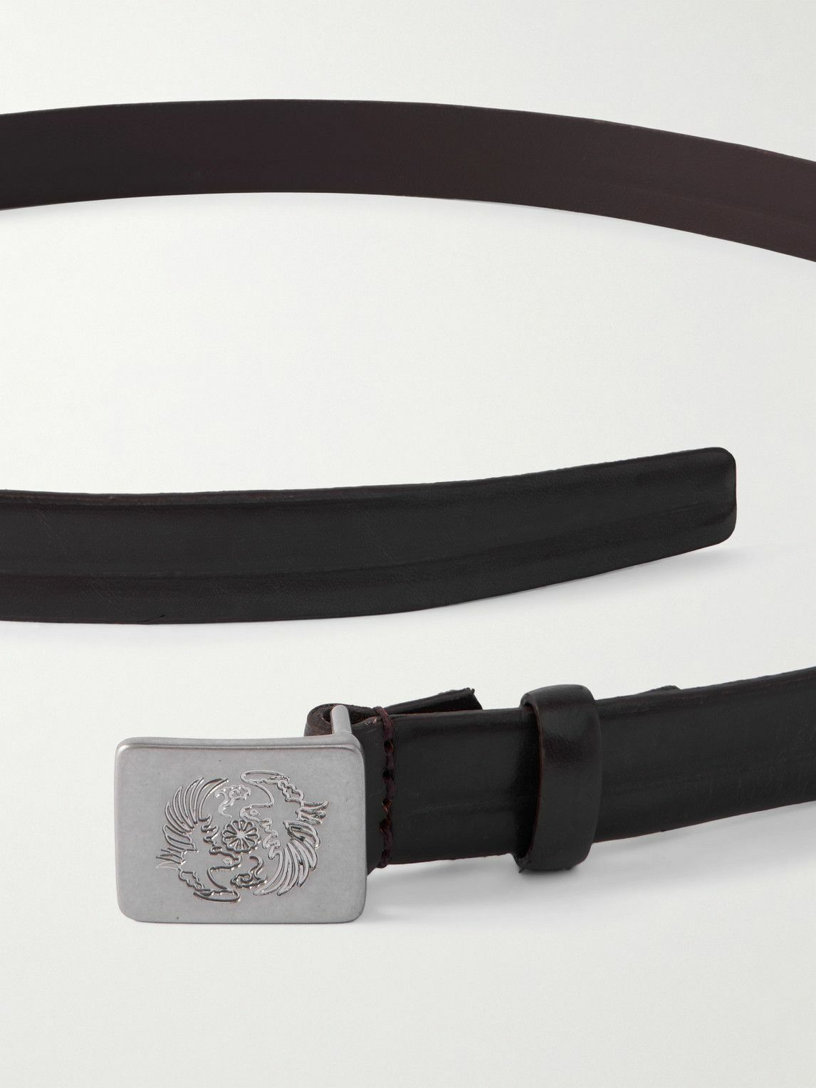 ourlegacy × ARMANI TRACCIA BELT サイズ70 Our Legacy - Emporio Armani Traccia Leather Belt - Brown Our Legacy