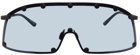 Rick Owens Black & Blue Shielding Sunglasses