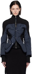 Ottolinger Black & Blue Quilted Jacket