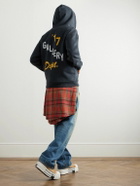 Gallery Dept. - Appliquéd Logo-Print Cotton-Jersey Zip-Up Hoodie - Gray