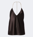 Sportmax Satin halterneck top