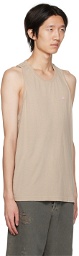 Acne Studios Beige Relaxed-Fit Tank Top