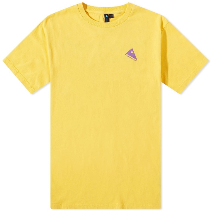 Photo: Klättermusen Men's Runa Nomad T-Shirt in Pure Yellow