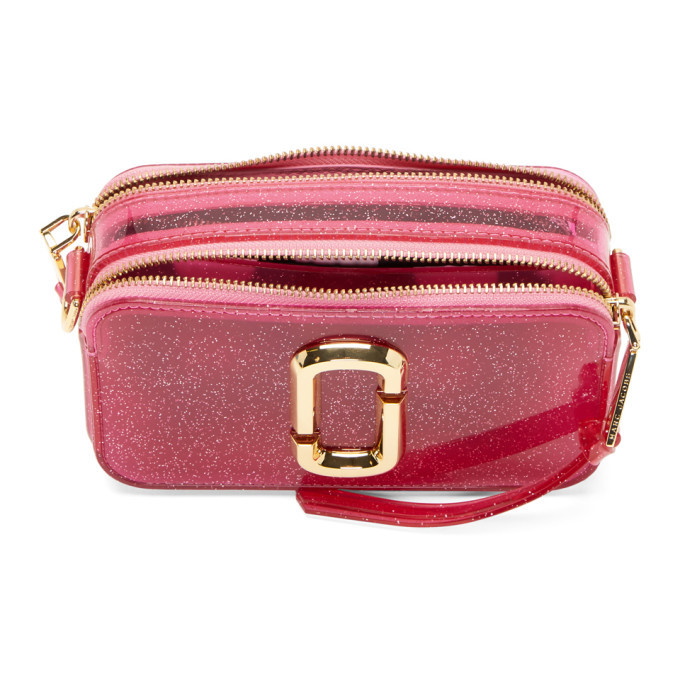 Marc Jacobs Jelly Glitter Snapshot Camera Bag in Pink