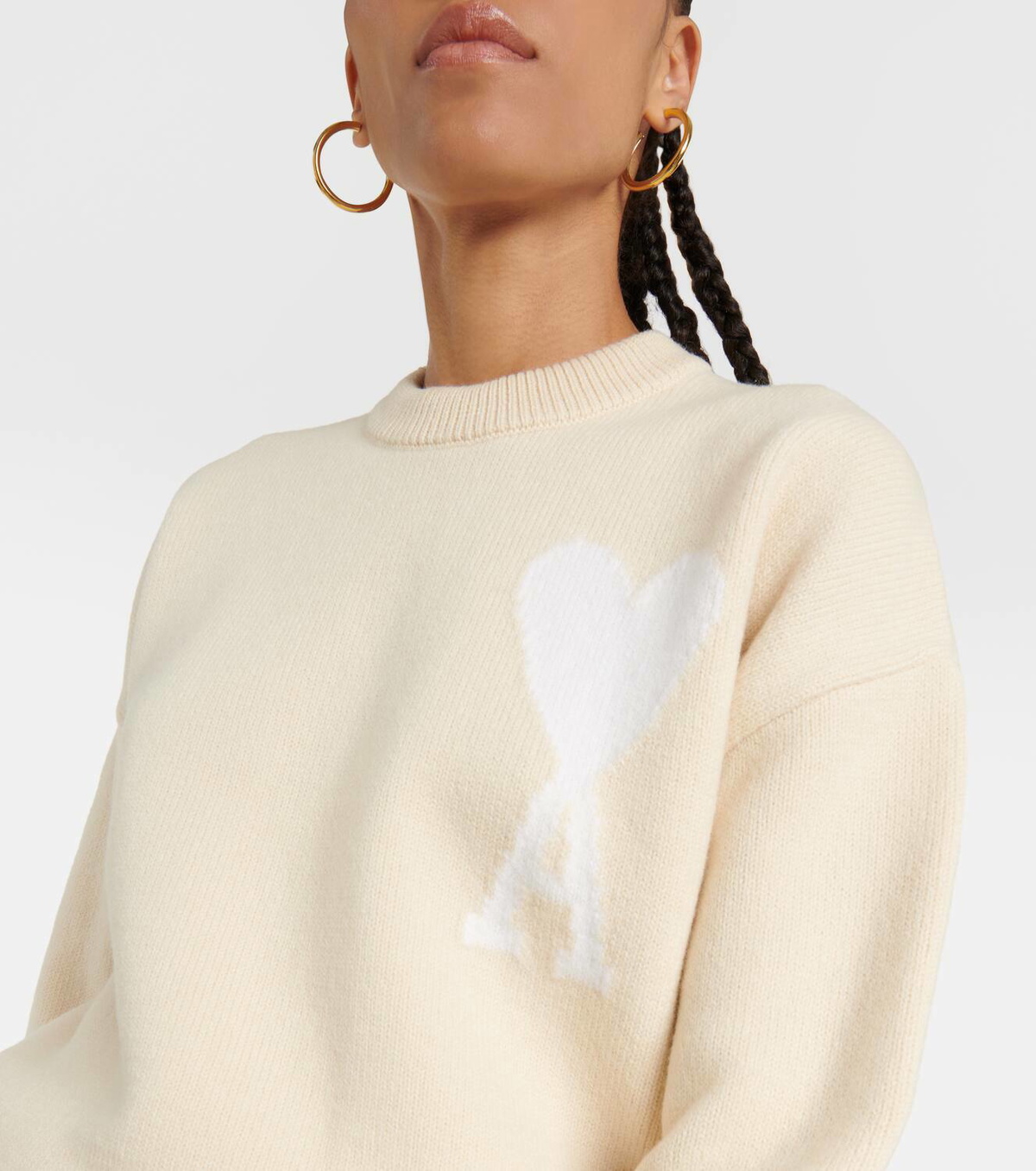 Ami Paris Ami de Cœur wool sweater