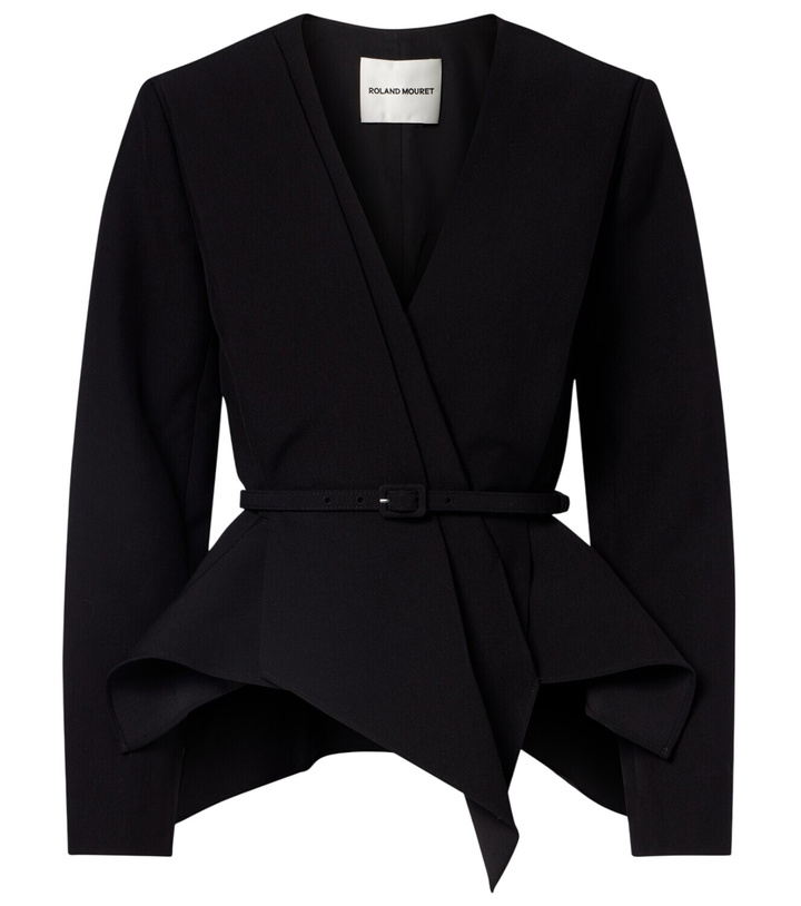 Photo: Roland Mouret Asymmetric draped crêpe blazer